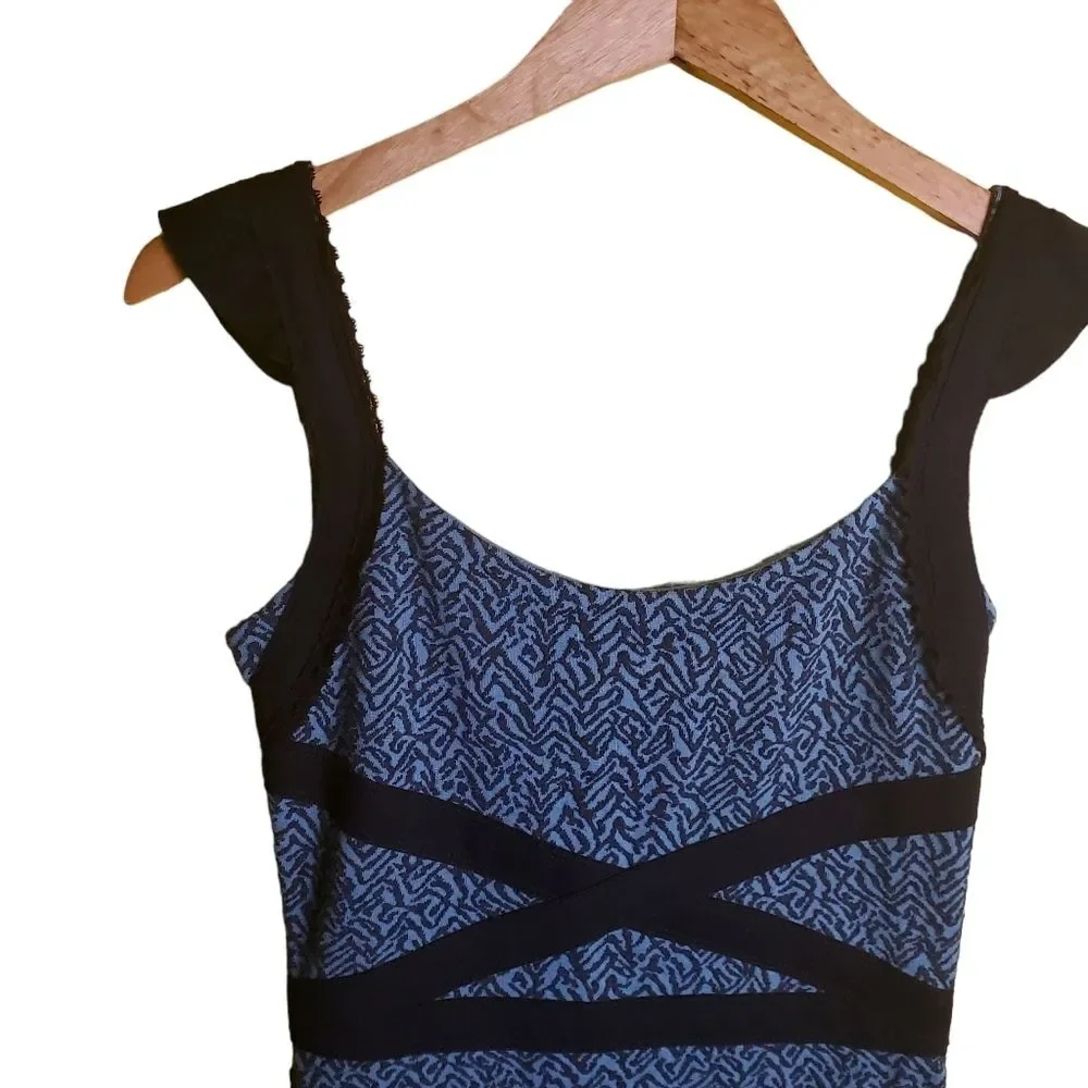 Free People Patterned Bodycon Dress Size XS